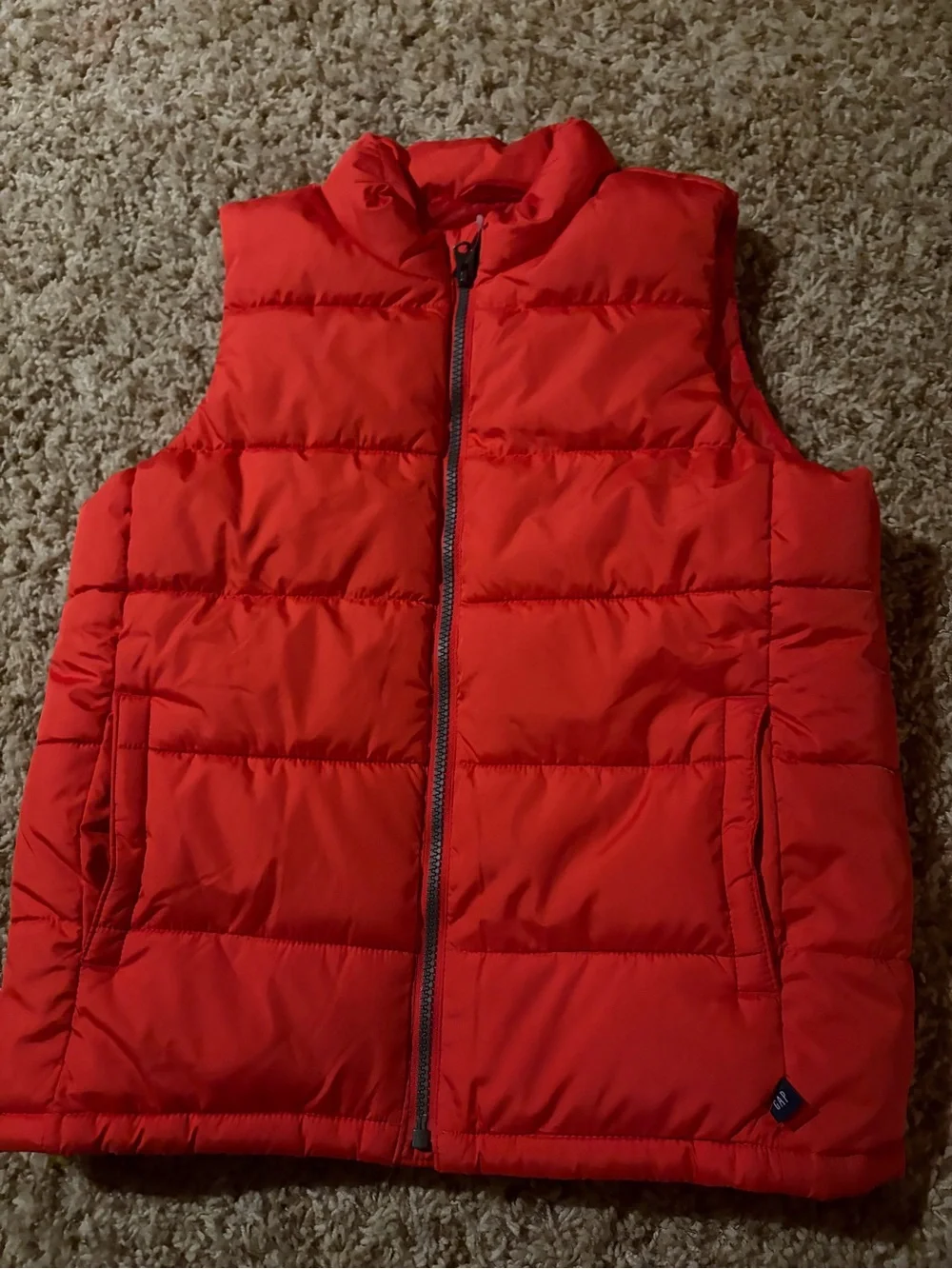 GAP Bright Red Quilted Puffer Vest for Kids